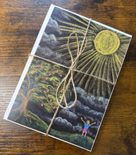 Load image into Gallery viewer, Pack of 4 Seasonal Chalkboard Art Notecards
